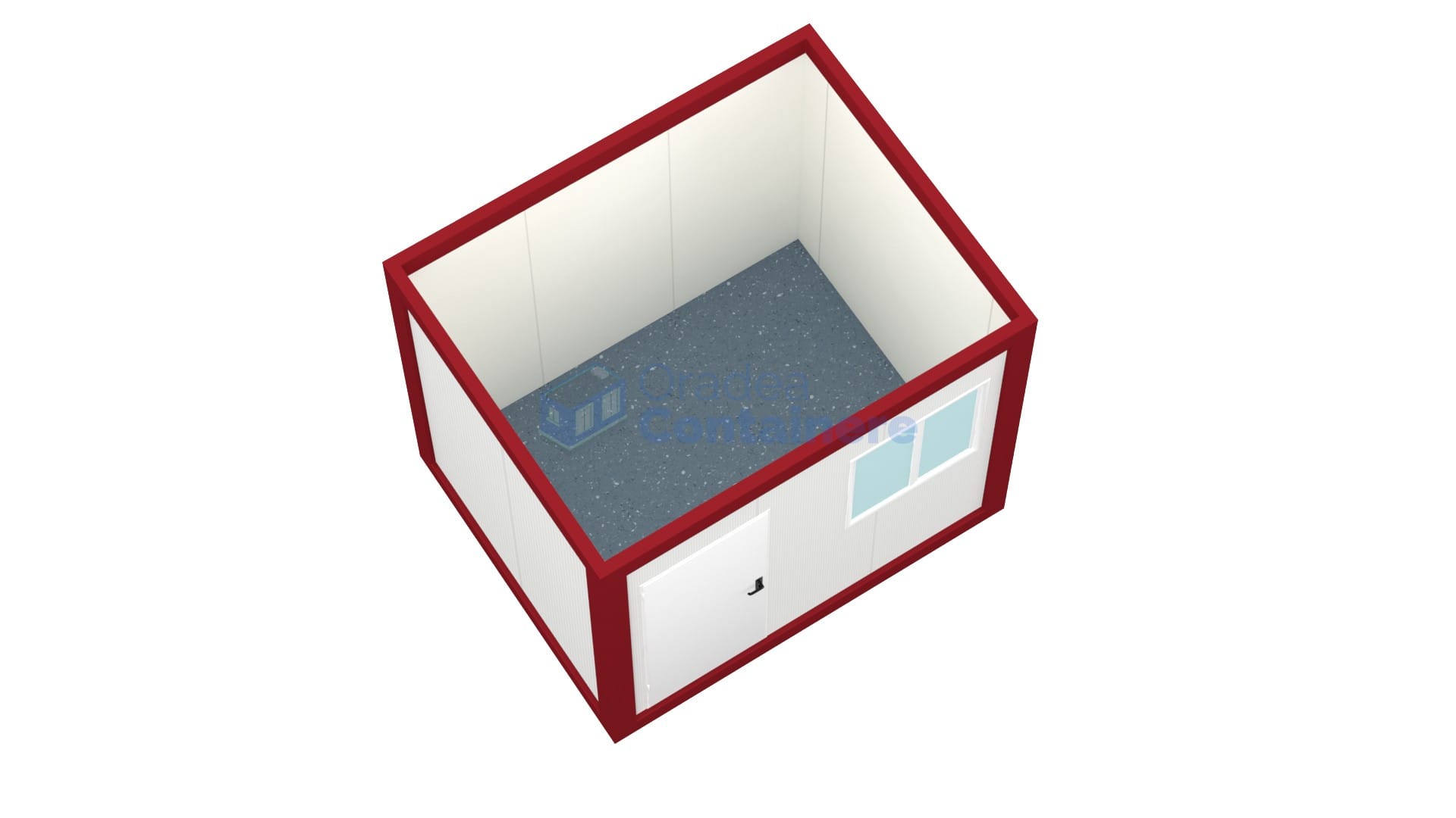 container birou oradea 3metri rosu2