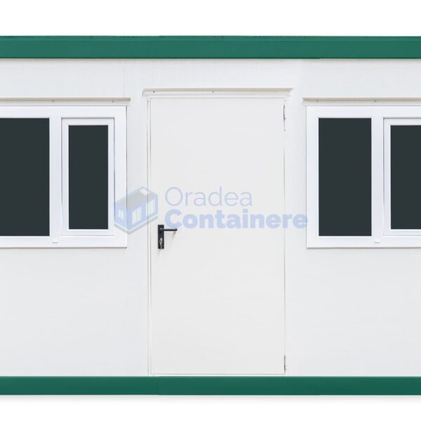 container birou oradea 4metri 2geamuri verde