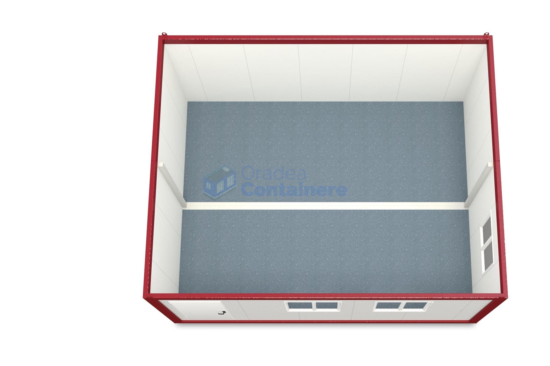 container modular oradea 6x48m rosu2