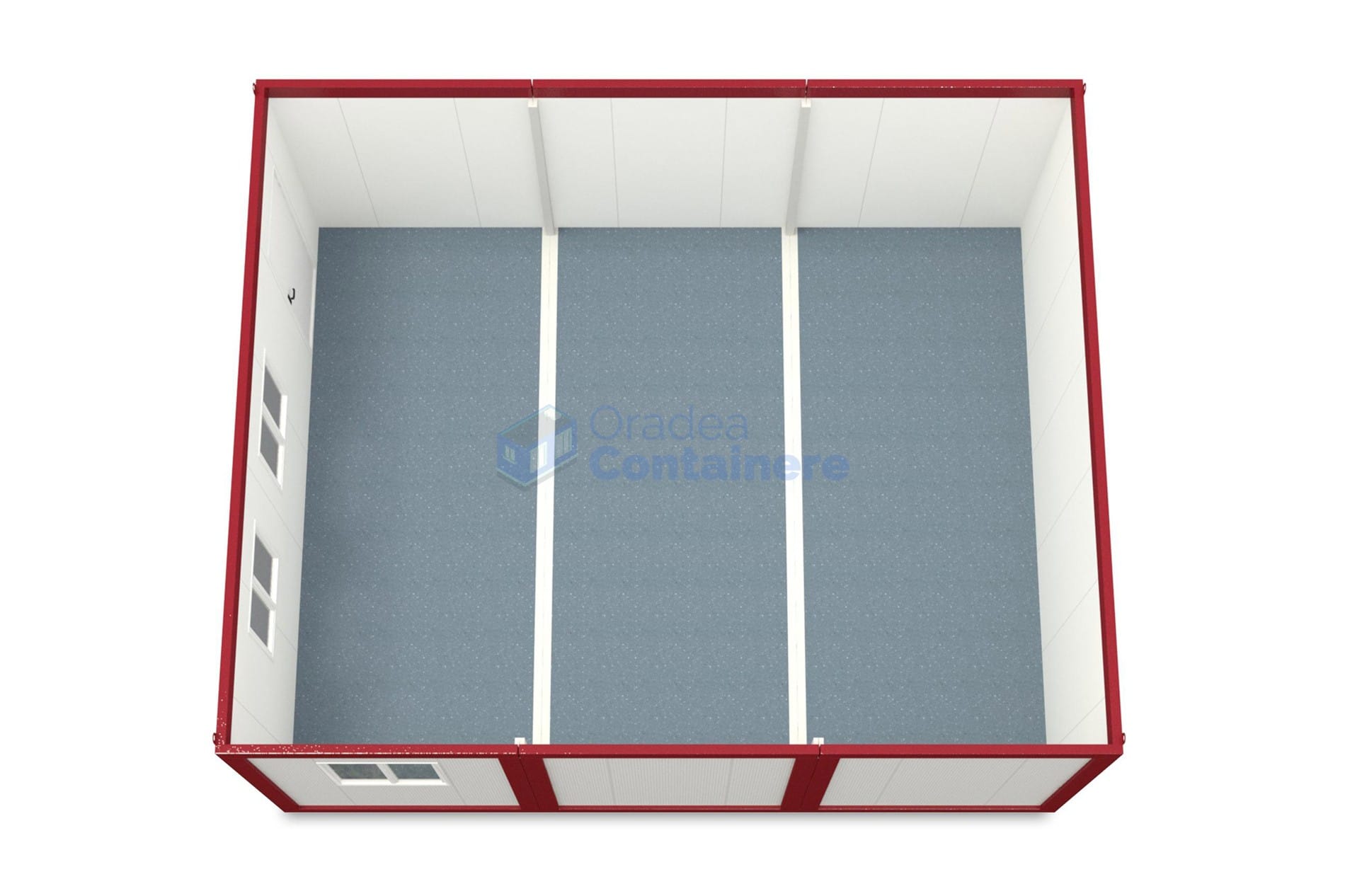 container modular oradea 6x72m rosu2