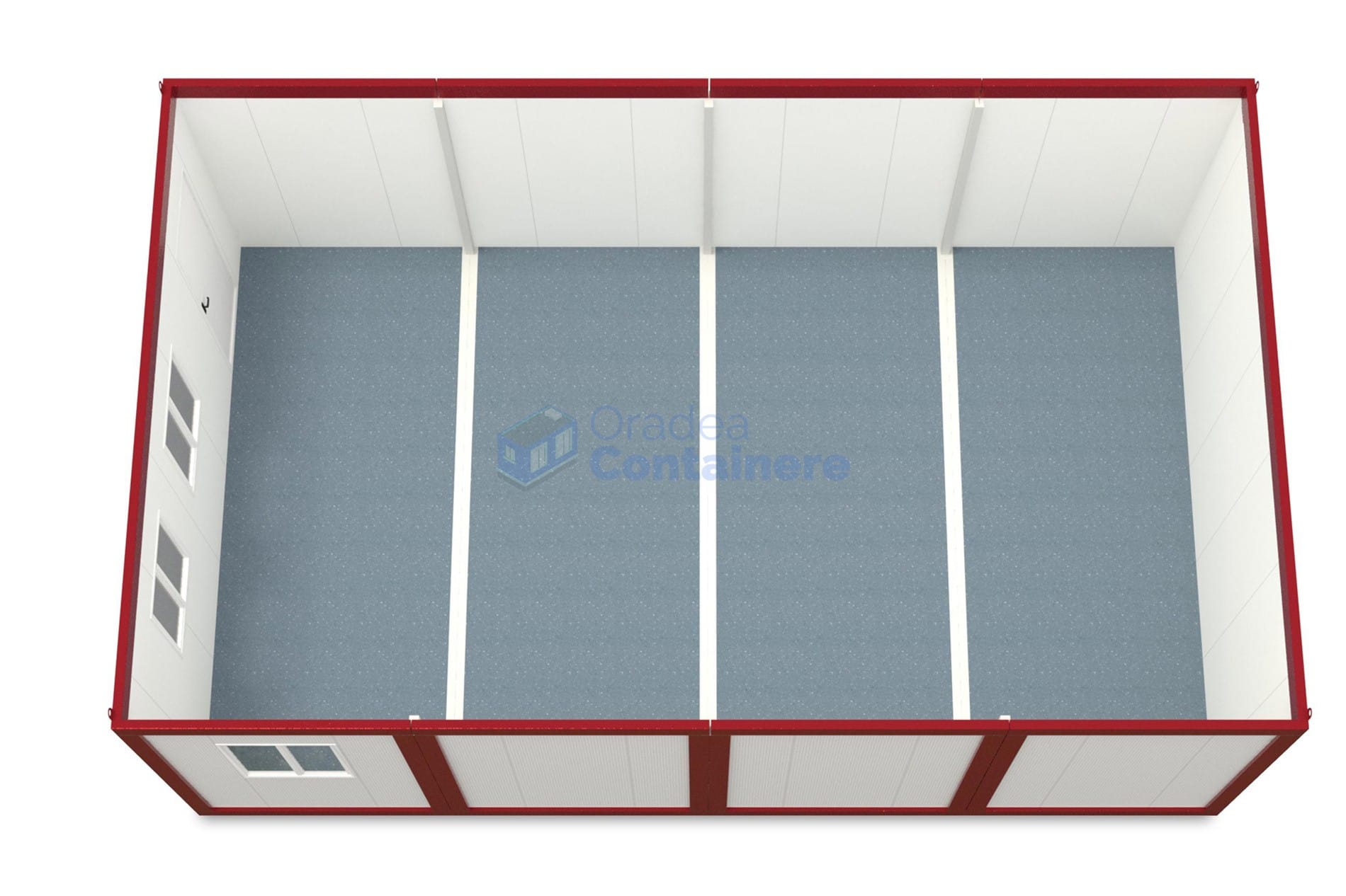 container modular oradea 6x96m rosu2