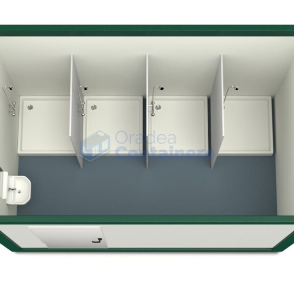 container sanitar oradea 4metri 4dusuri verde