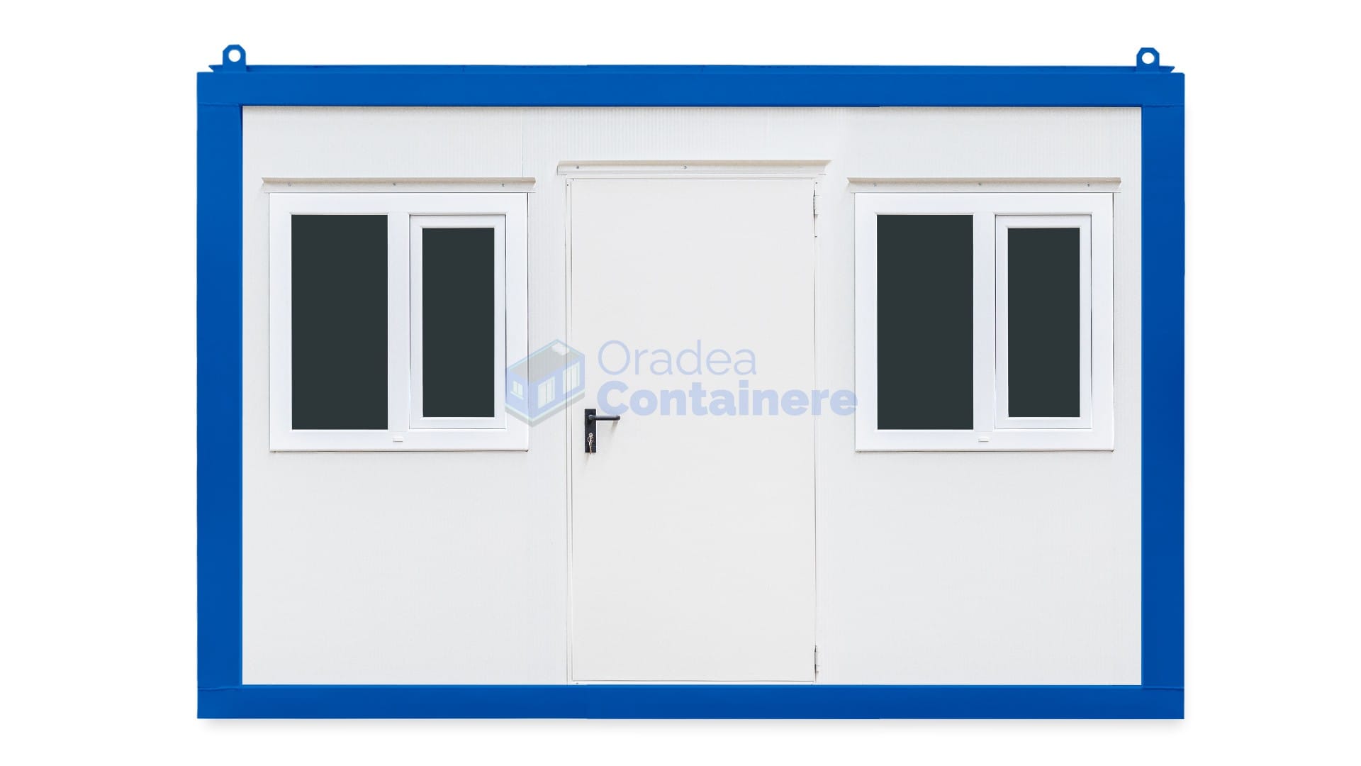 container santier oradea 4metri 2geamuri albastru