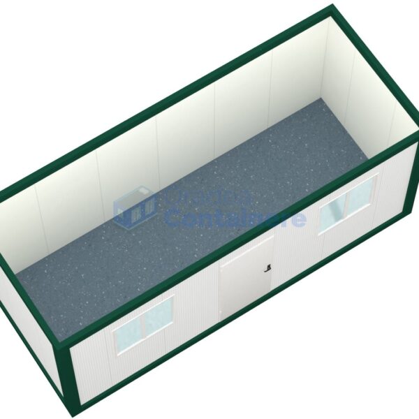 container santier oradea 6metri 2geamuri verde2