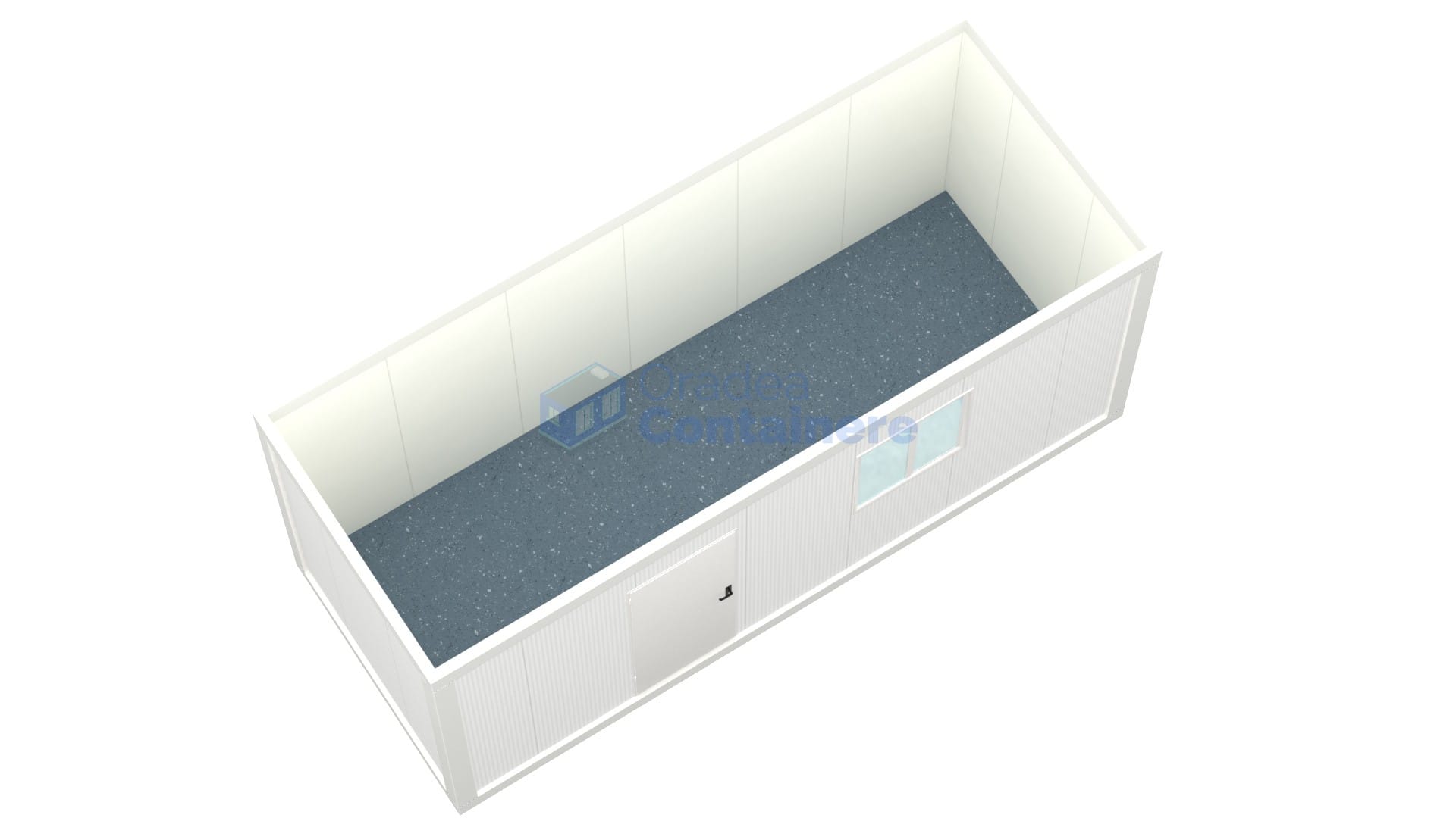 container santier oradea 6metri 1geam alb2