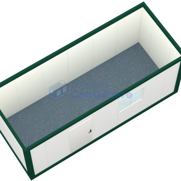 container santier oradea 6metri 1geam verde2